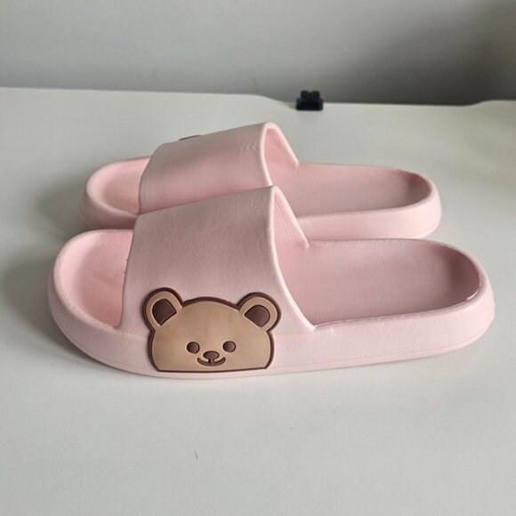 Pink Bear Slide Sandals Women's Size 9.5 - Picture 5 of 15